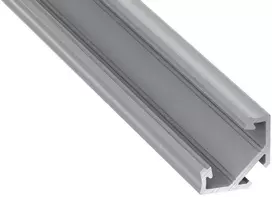 Profilis aliuminis anoduotas LED juostoms kampinis, paviršinis C, 2.02m LUMINES