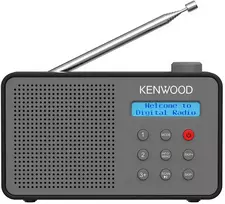 Radio JVC Kenwood CR-M25DAB-H Radio – DAB Plus Automatic Safety Alert – Gray and Juodas