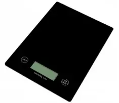 Rosberg Virtuvinės svarstyklės, 5kg., 2xAAA baterijos (nepridedamos), LCD ekranas, juodas, 5RP51651KB, Rosb