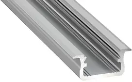 Profilis aliuminis anoduotas LED juostoms įleidžiamas, B, 1m LUMINES