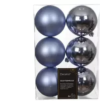 Philips Nežinomas Eglutės žaisliukų rinkinys Decoris, šviesiai mėlynas, 6 vnt.