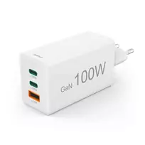 Hama 00125140 charger 100W GaN PD QC 2× USB-C 1× USB-A