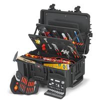 Įrankių lagaminas su ratukais KNIPEX Robust45 Move Electric su 63 įrankiais