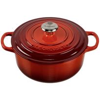 Ketaus puodas Le Creuset Signature apvalus 20 cm, 2.4 l, raudonas