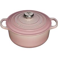 Ketaus puodas Le Creuset Signature apvalus 20 cm, 2.4 l, shell pink