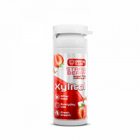 Dental Care Xylitol Strawberry Xylitol Chewing Gum Becukrė kramtomoji guma su ksilitoliu 20vnt Strawberry
