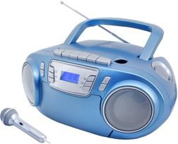 Radioodtwarzacz Soundmaster BOOMBOX SOUNDMASTER SCD5800BL FM-PLL, CD/CD-R/RW, kaseta, USB, MIKROFON, ŚWIATŁA | SCD5800BL | 4005425009993