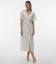Vero Moda moteriška suknelė 10347684*01, baltas/rožinis