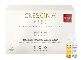 CRESCINA Transdermic 500 Woman – 10+10 ampulių plaukų augimui