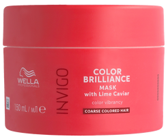 WELLA PROFESSIONALS Invigo Color Brilliance kaukė šiurkštiems plaukams, 150 ml