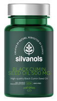 SILVANOLS Juodųjų kmynų sėklų aliejus Premium 500 mg, 60 kapsulių