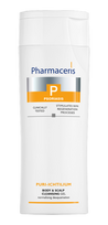 PHARMACERIS P Puri-Ichtilium Psoriazės kūno ir galvos odos prausimosi gelis, 250 ml