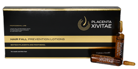 PLACENTA XIVITAE losjonas plaukų slinkimui stabdyti su placenta – 10 ml, 12 vnt.