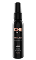 CHI Luxury juodųjų kmynų sausasis aliejus plaukų žvilgesiui, 89 ml
