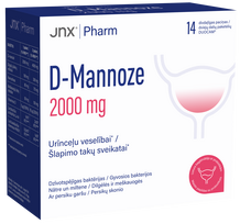 JNX PHARM D-manozė 2000 mg, 14 paketėlių