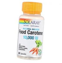 Vitaminas A su karotinoidais, Maistinis karotinas 10000, Solaray 30 kaps. (36411031) 30caps