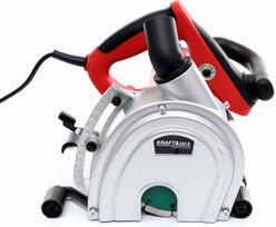 Elektrinis griovių frezavimo įrenginys 3100W su dulkėms skirtu adapteriu, 2 diskais, 150 mm