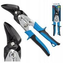 Lakštinio metalo žirklės HOGERT HT3B504, 250 mm, kairinės