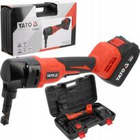 Akumuliatorinės metalo žirklės YATO 18V su 4Ah baterija ir YT-82398 įkrovikliu