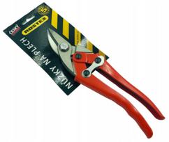 Lakštinio metalo žirklės plienui, dešiniarankės, 240 mm, ROSTEX