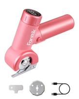 Belaidės elektrinės žirklės C8 Nano su LED, įkraunamos USB, tinka kartonui ir odai