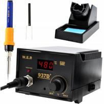 Lituoklio stotelė WEP 937D+, 75/120W, su 900M ir Cob antgaliais, ESD rankena