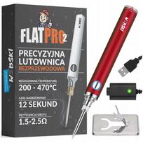 Belaidis USB lituoklis su keičiamais antgaliais ir temperatūros reguliavimu