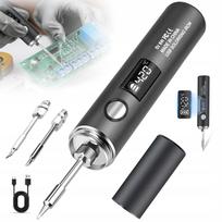 USB belaidis lituoklis su temperatūros reguliavimu, LED, rinkinys