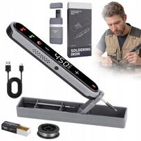 Lituoklis Precision belaidis, USB-C, su stovu ir lagaminėliu, 3 antgaliai