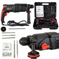 Perforatorius NAC SDS+ 900W su dėklu ir kaltais, 4 funkcijos