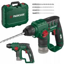 Belaidis smūginis grąžtas PARKSIDE PBHA A1 12V SDS+ rinkinys su lagaminu