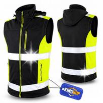 Darbinė šilta liemenė su atšvaitais VEST INSULATED SOFTSHELL HI-VIS OC