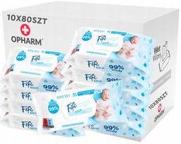 Vaikiškos drėgnos servetėlės FIFI AQUA, 99 % vandens, 800 vnt.