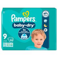 Sauskelnės Pampers Baby Dry, 9 dydis, 24 vnt.