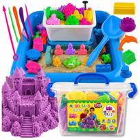 Kinetic Sand smėlio rinkinys su baseinu, formelėmis, mentele ir kibirėliu, 2 kg, XL