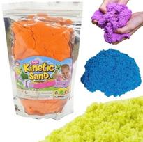 Kinetinis smėlis 1 kg, įvairių spalvų