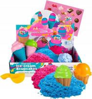 Kinetinis smėlis GENIO KIDS ledų rinkinys, 1 kg