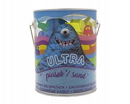 Spalvotas kinetinis smėlis ULTRA SAND 900 g mėlynas su 4 transporto priemonių formelėmis