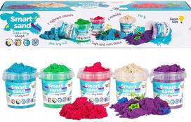 Kinetinis smėlis GENIO KIDS, 750 g, su formelėmis