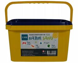 Kinetinis smėlis Nefere NaturSand, 3 kg, kibirėlyje, nuo 3 metų