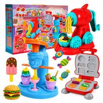 Žaidimų tešla PLAYDOUGH, ledų, makaronų ir skrudintuvo rinkinys, 59 dalys