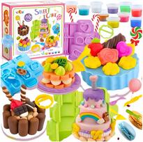 Plastilino rinkinys "Tortas", 10 formelių, edukacinis