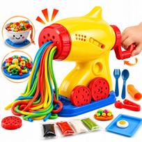 Plastilino rinkinys su formelėmis ir makaronų spaustu PLAYDOUGH