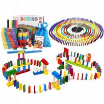 Mediniai domino kaladėlių rinkinys vaikams, 1019 dalių, XXXL