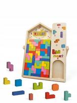 Medinis lavinamasis Tetris tipo dėlionės žaidimas