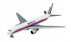 Metalinis lėktuvo modelis Welly Boeing 777, 13 cm, dėžutėje