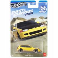 Žaislinis automobilis Hot Wheels Honda Civic EG, geltonas, 1:64, Mattel
