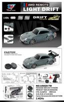 Radijo bangomis valdomas driftinis automobilis 1:20, žalias, su apšvietimu, Ramiz