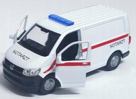 Modelinis automobilis WELLY VW Transporter T6 greitosios pagalbos furgonas
