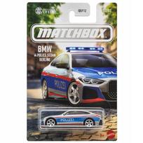 Žaislinis policijos automobilis Matchbox BMW i4, 1:64, Mattel